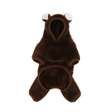 Bear Ears Fleece Dog Onesie