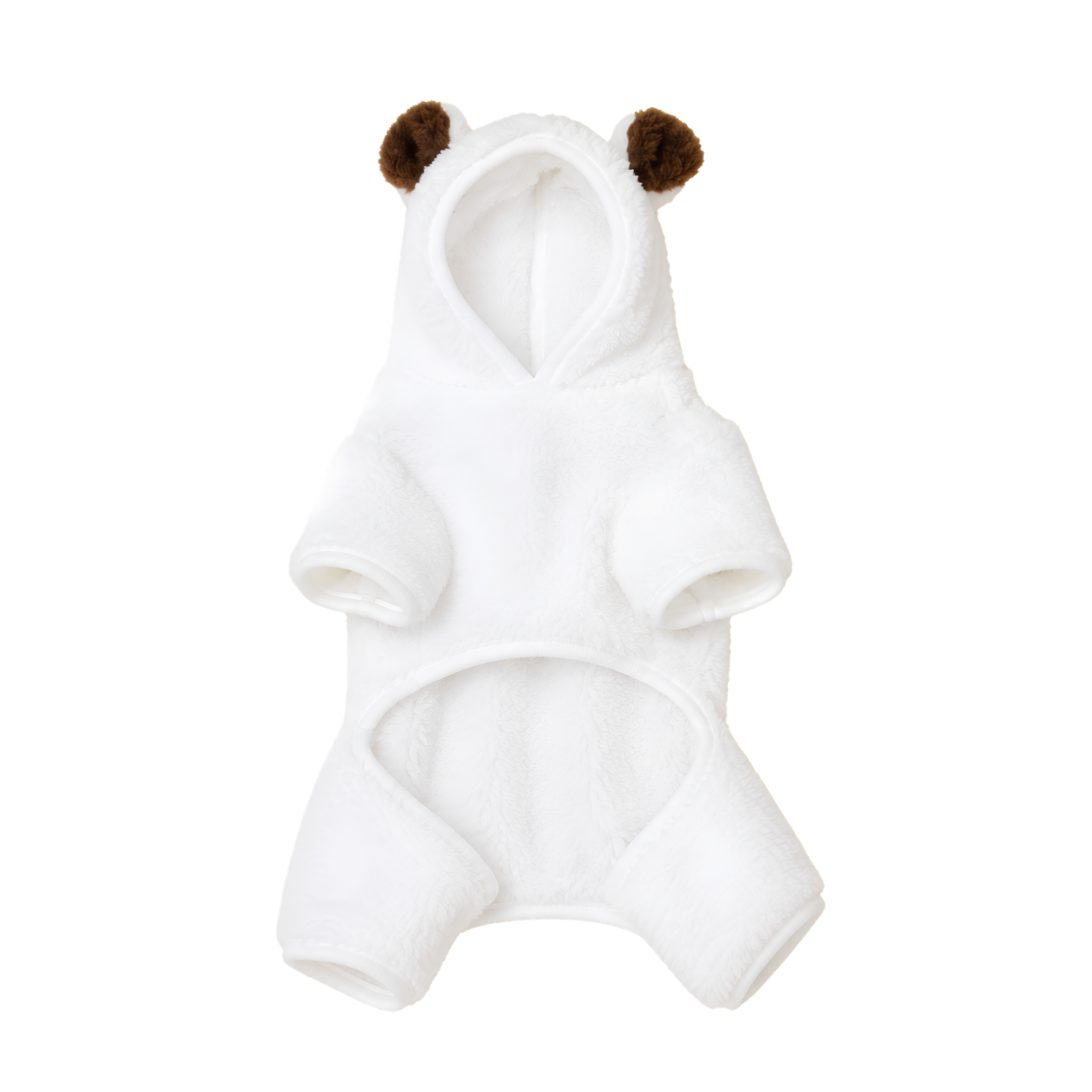 Bear Ears Fleece Dog Onesie
