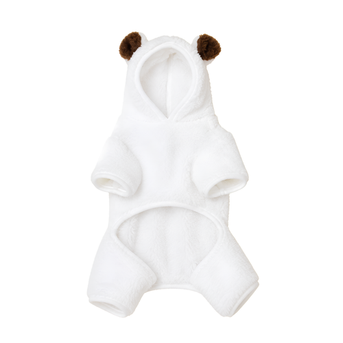 Bear Ears Fleece Dog Onesie