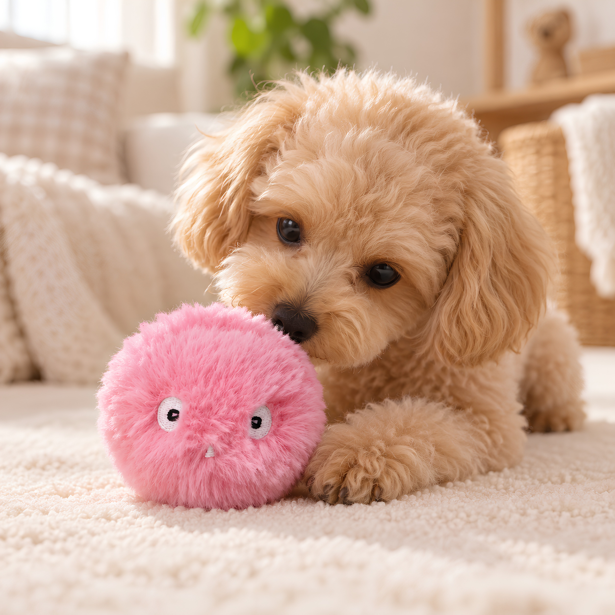 Interactive Plush Cat & Dog Toy