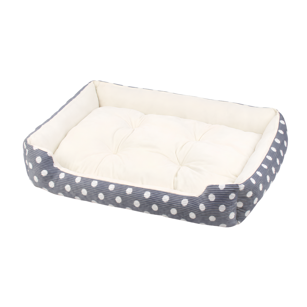 Plush Bolster Dog Bed