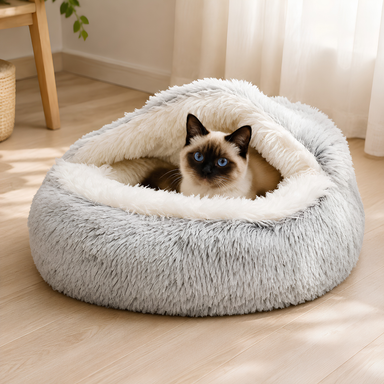Plush Cat Igloo Bed