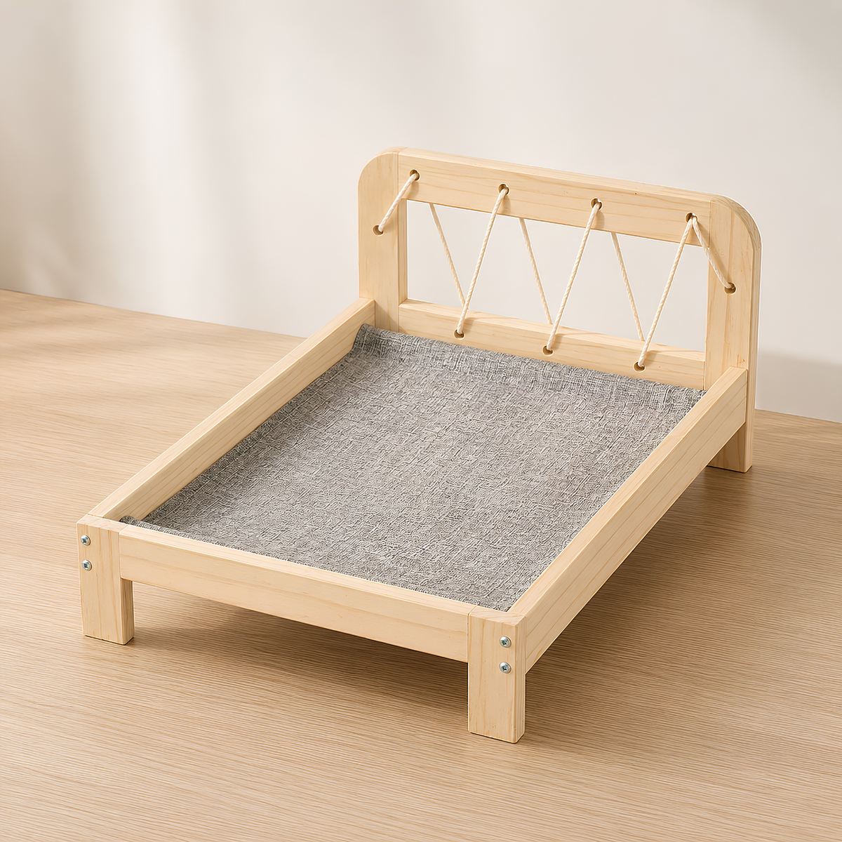 Solid Wood Cat Bed