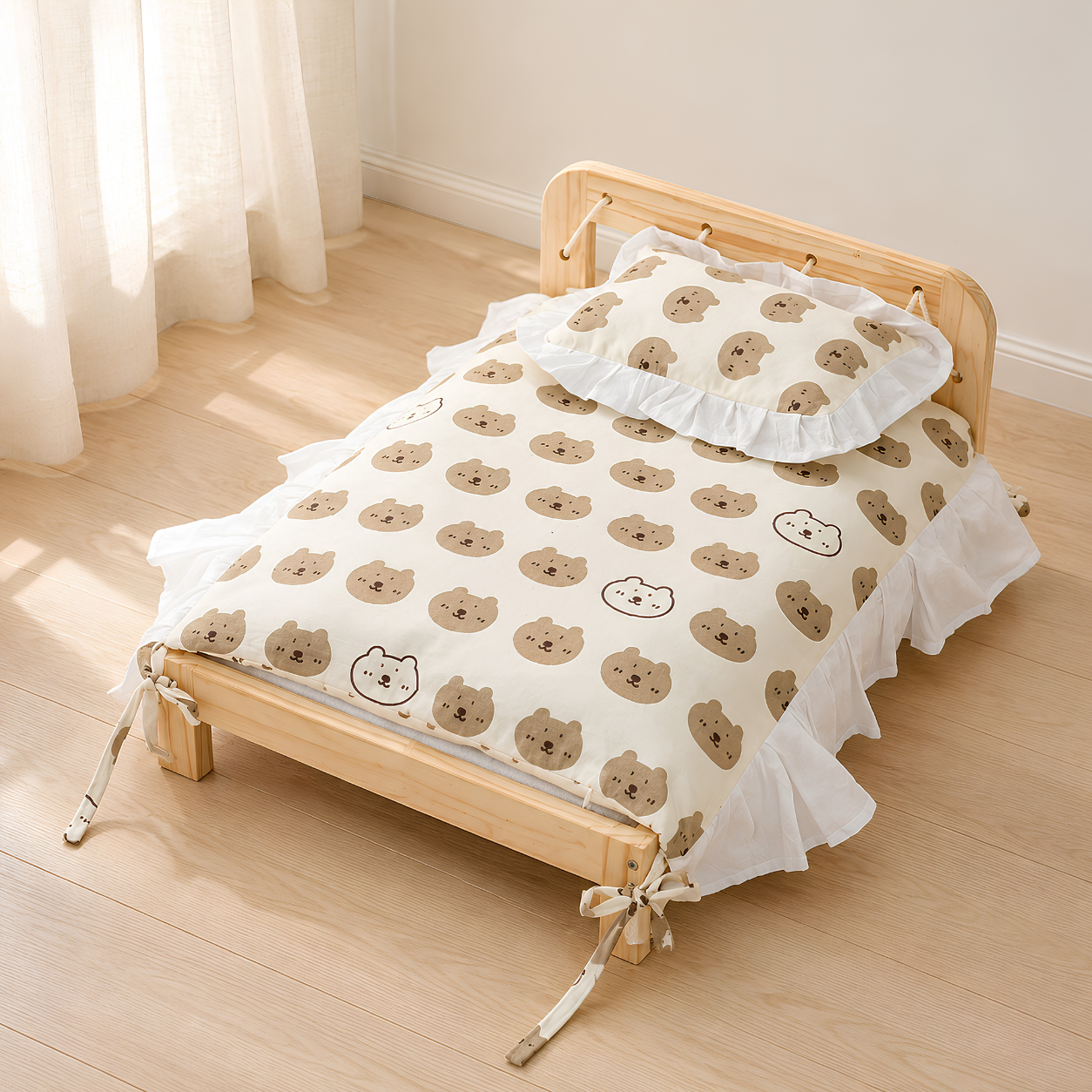 Solid Wood Cat Bed