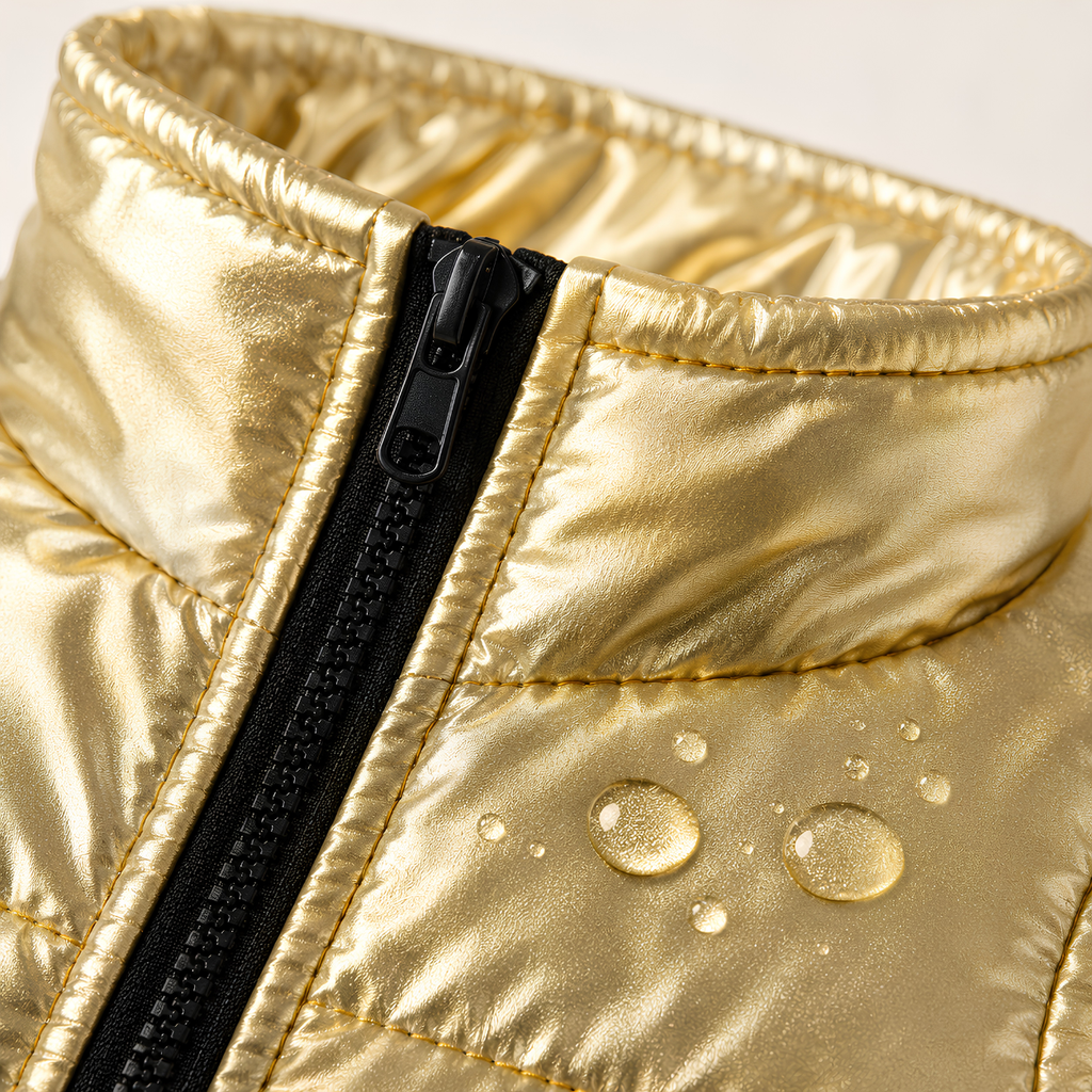 Waterproof Metallic Puffer Dog Jacket
