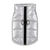 Waterproof metallic puffer dog jacket in silver